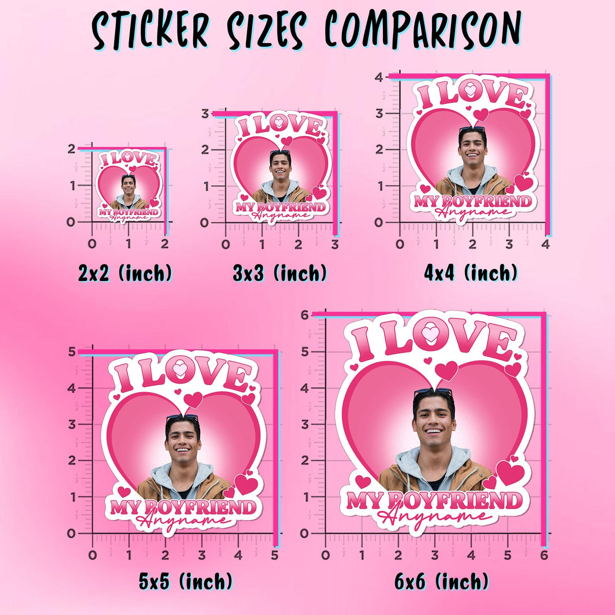 Custom Couple Photo Love Sticker by Stickreews — view 2