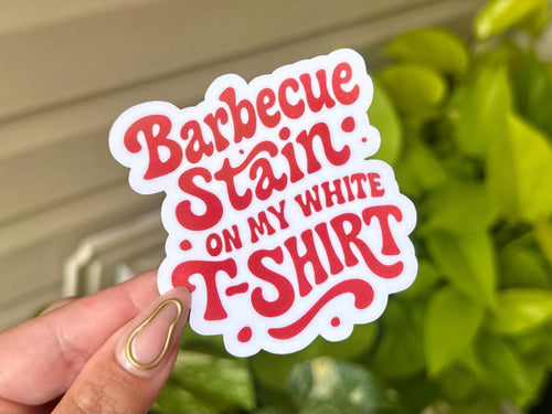 Barbecue Stain sticker