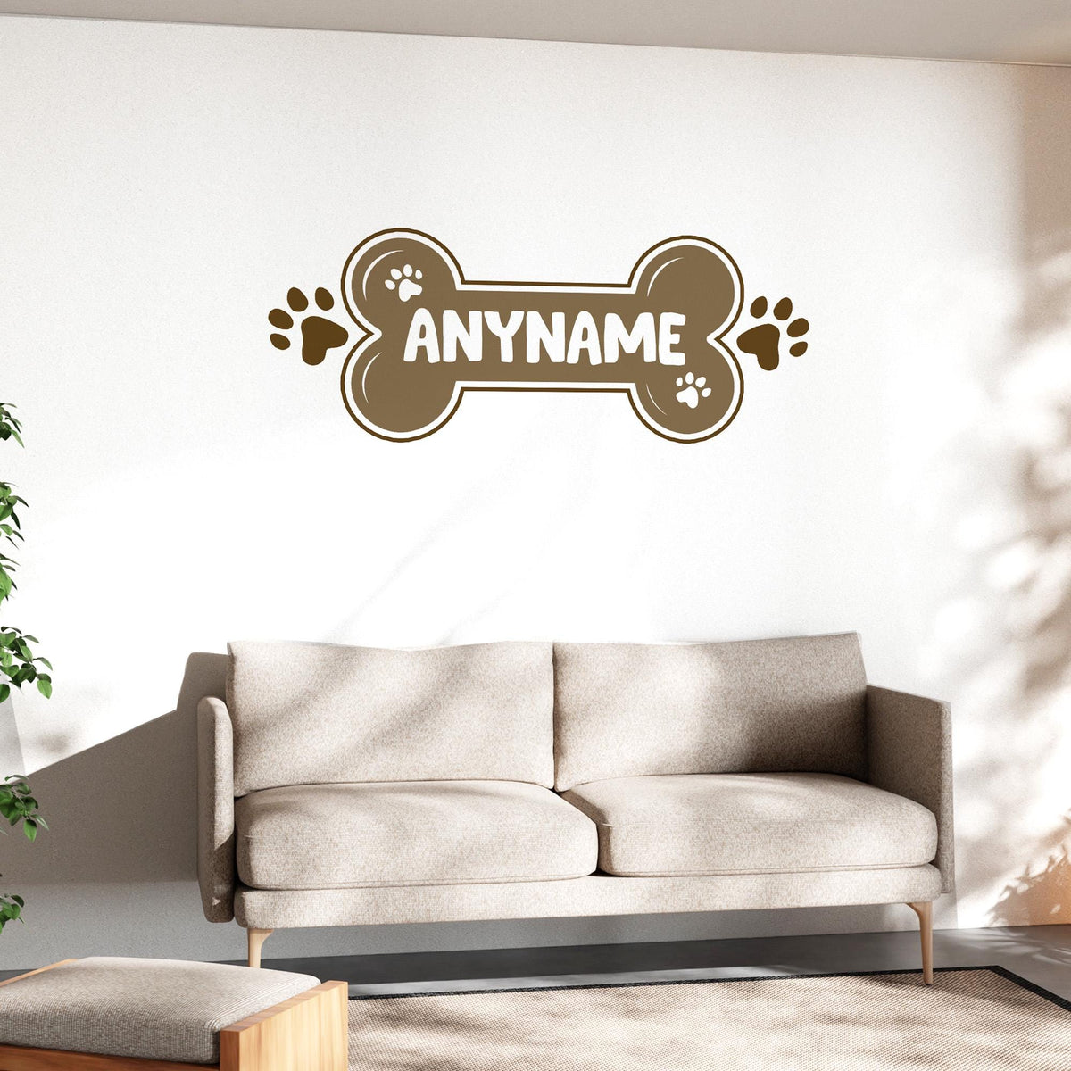 Custom Dog Name Wall Decal by Stickreews