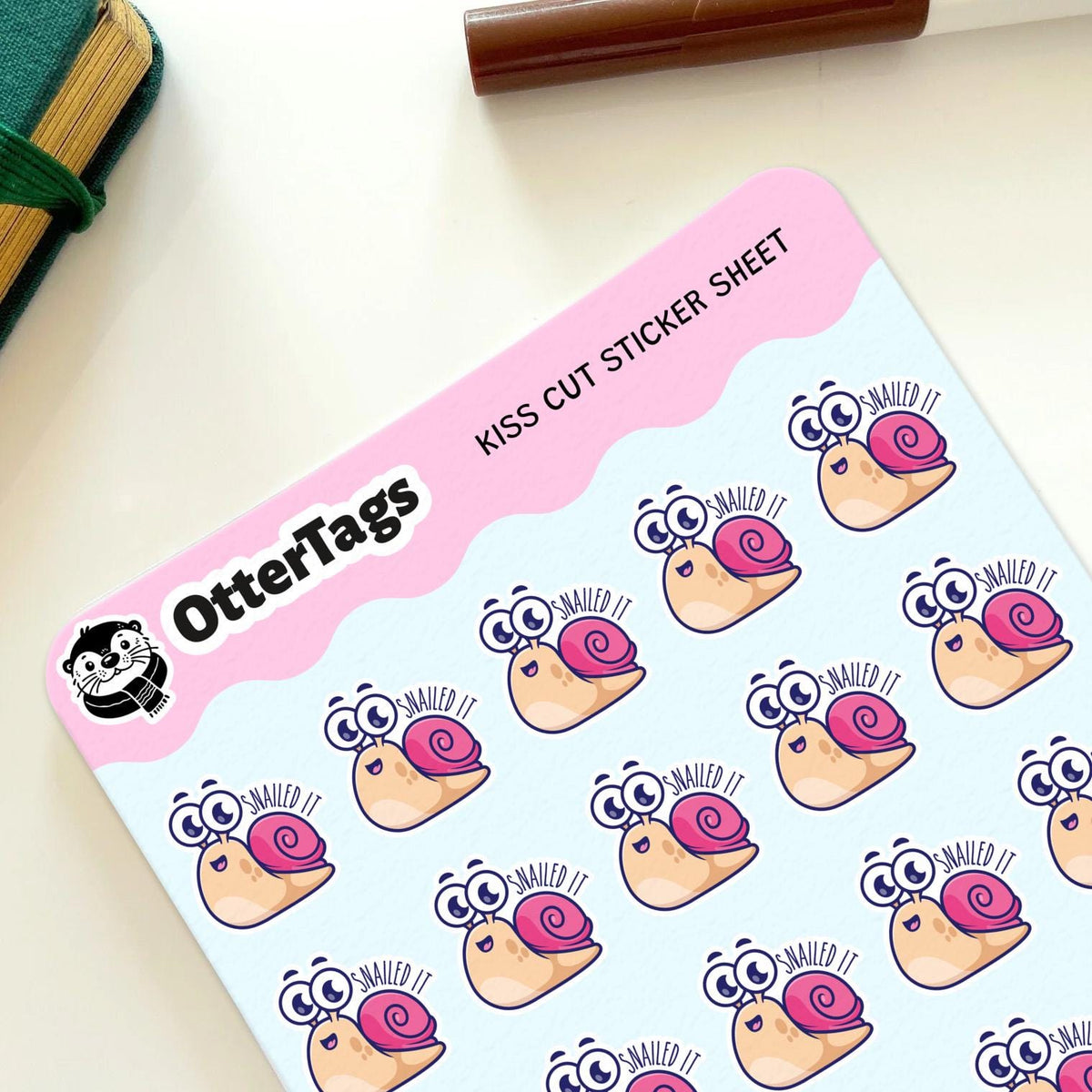 Snailed It mini sticker sheet, fun reward for teachers – view 2