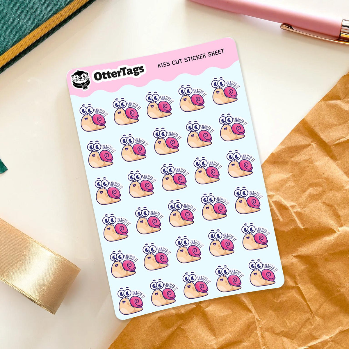 Snailed It mini sticker sheet, fun reward for teachers