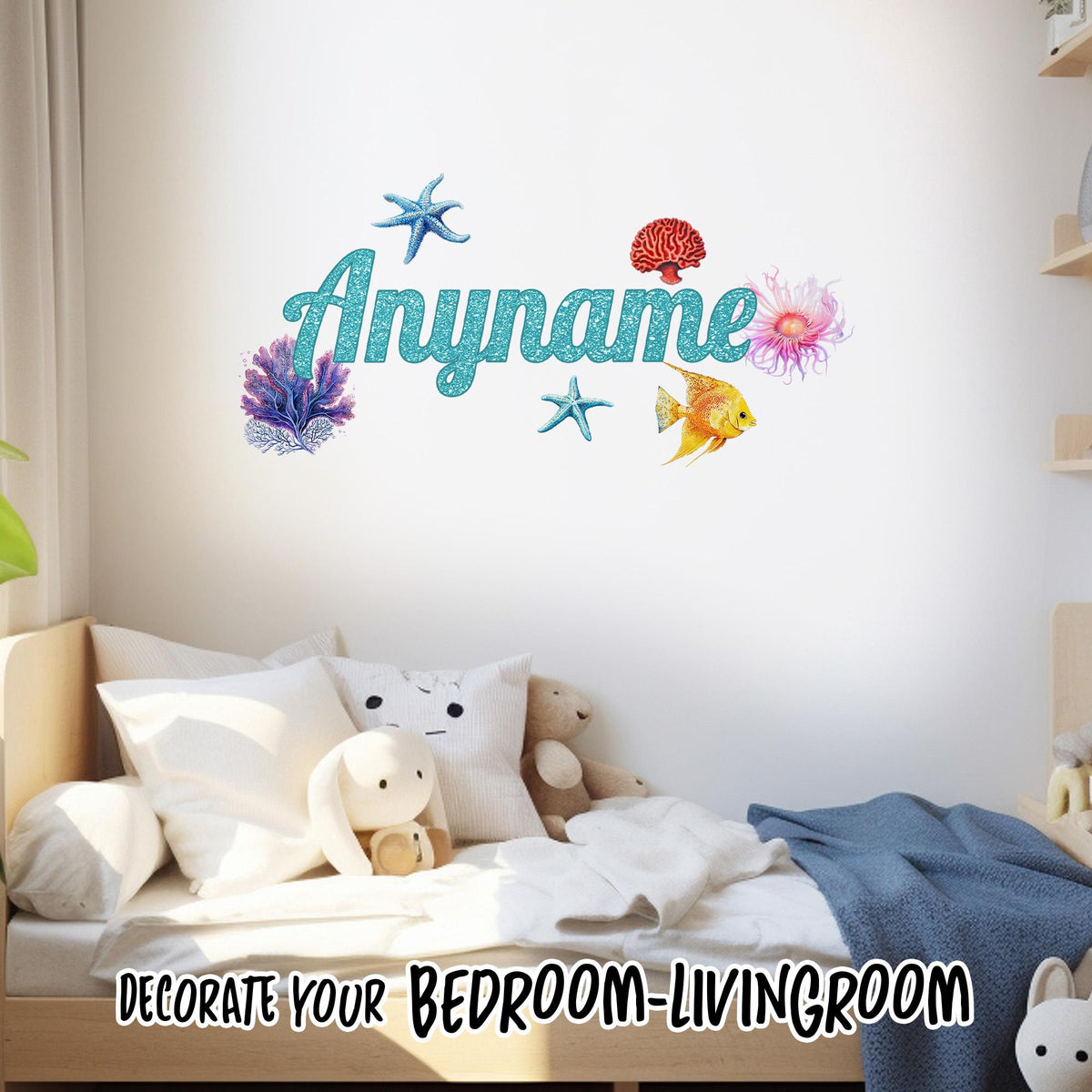 Custom Name Wall Art Decal by Stickreews — view 2