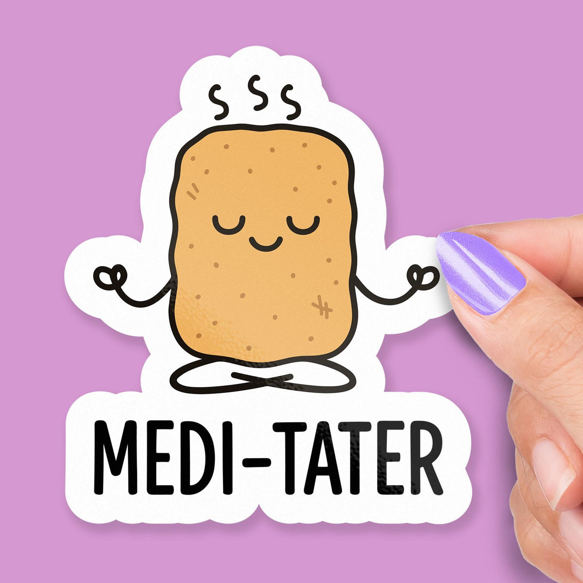 Meditate Medi Tater sticker