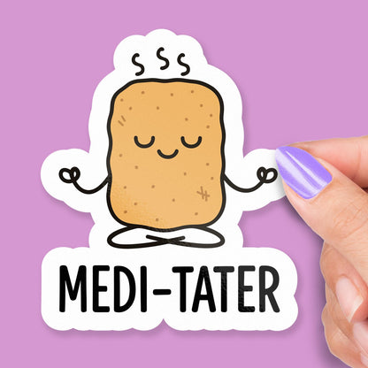 Meditate Medi Tater sticker