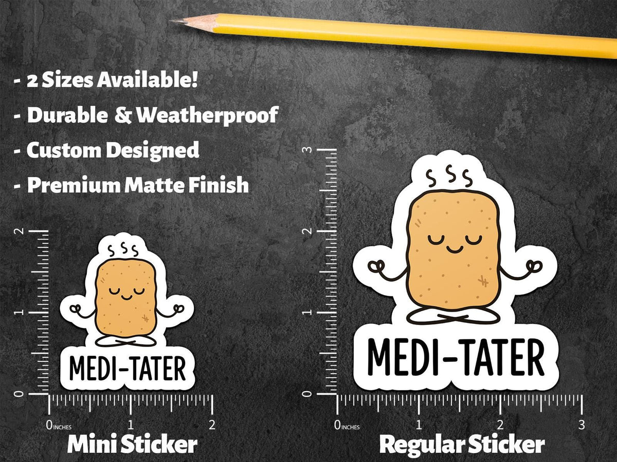 Meditate Medi Tater sticker – view 2