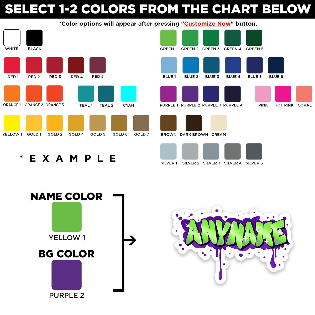 Custom Graffiti Name Wall Decal by Stickreews — view 2