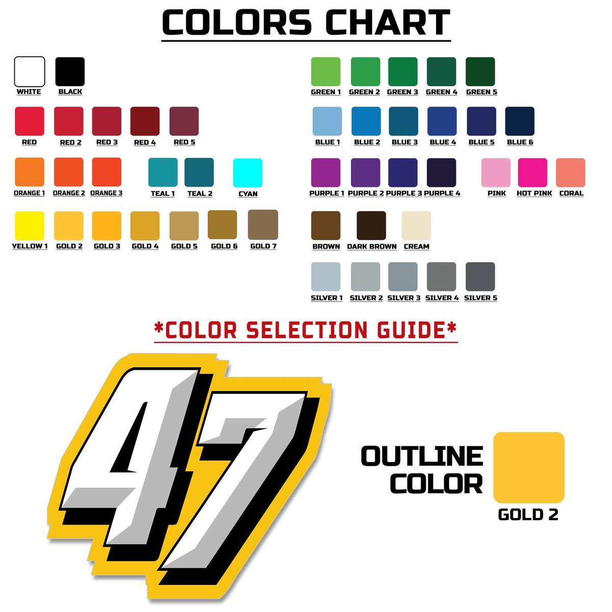 Custom Racing Number Decals by Stickreews — view 2