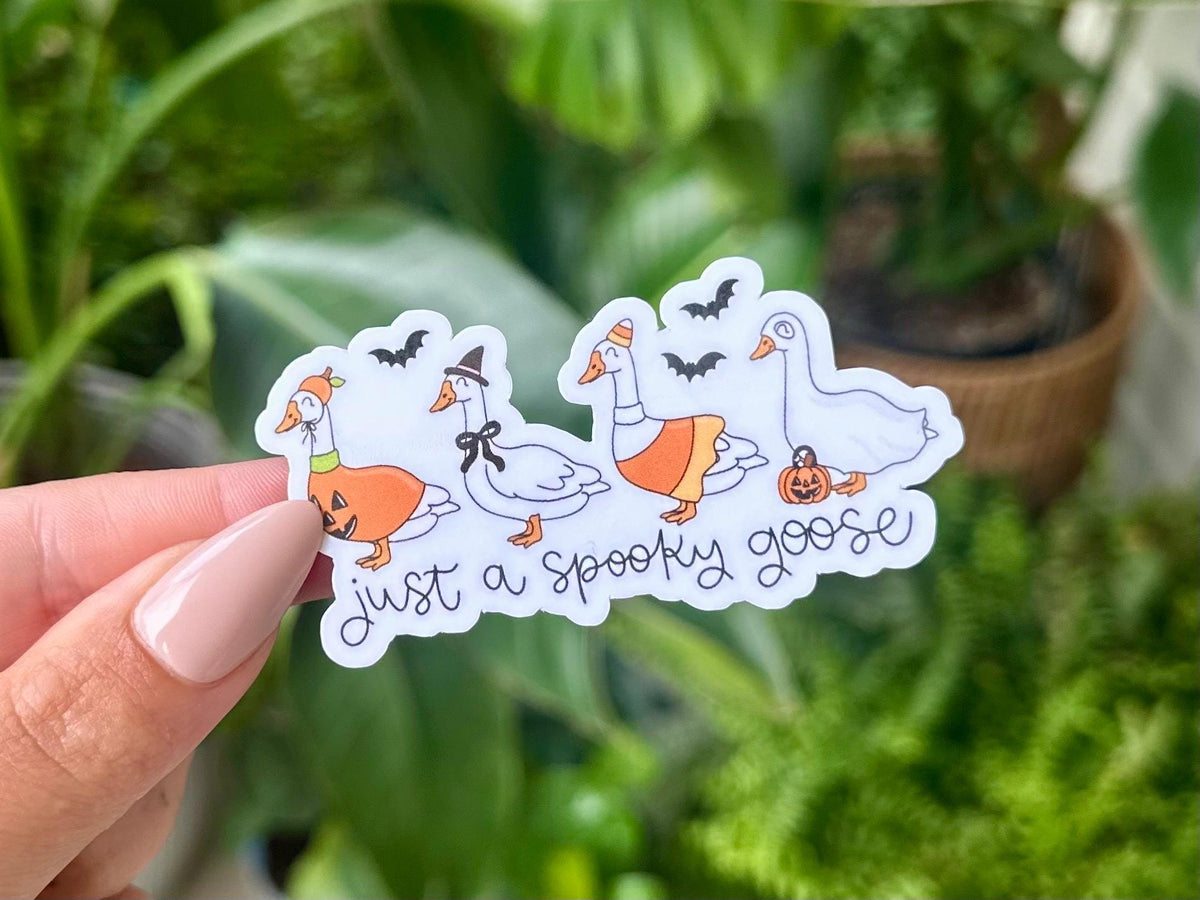 Spooky Goose Fits sticker
