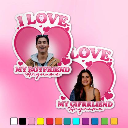 Custom Couple Photo Love Sticker by Stickreews