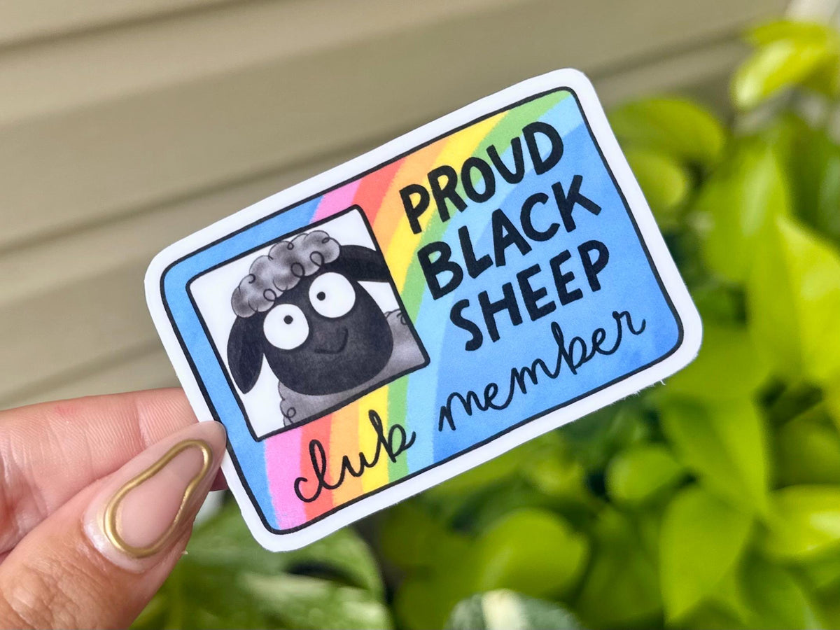 Proud Black Sheep Club sticker