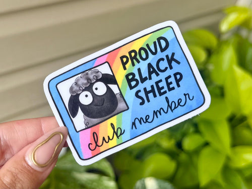 Proud Black Sheep Club sticker