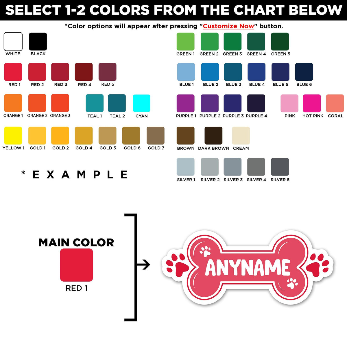Custom Dog Name Wall Decal by Stickreews — view 2