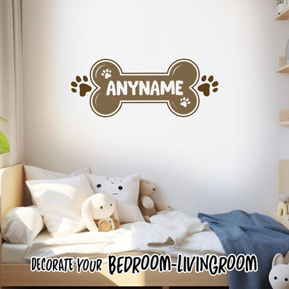 Custom Dog Name Wall Decal by Stickreews — view 3