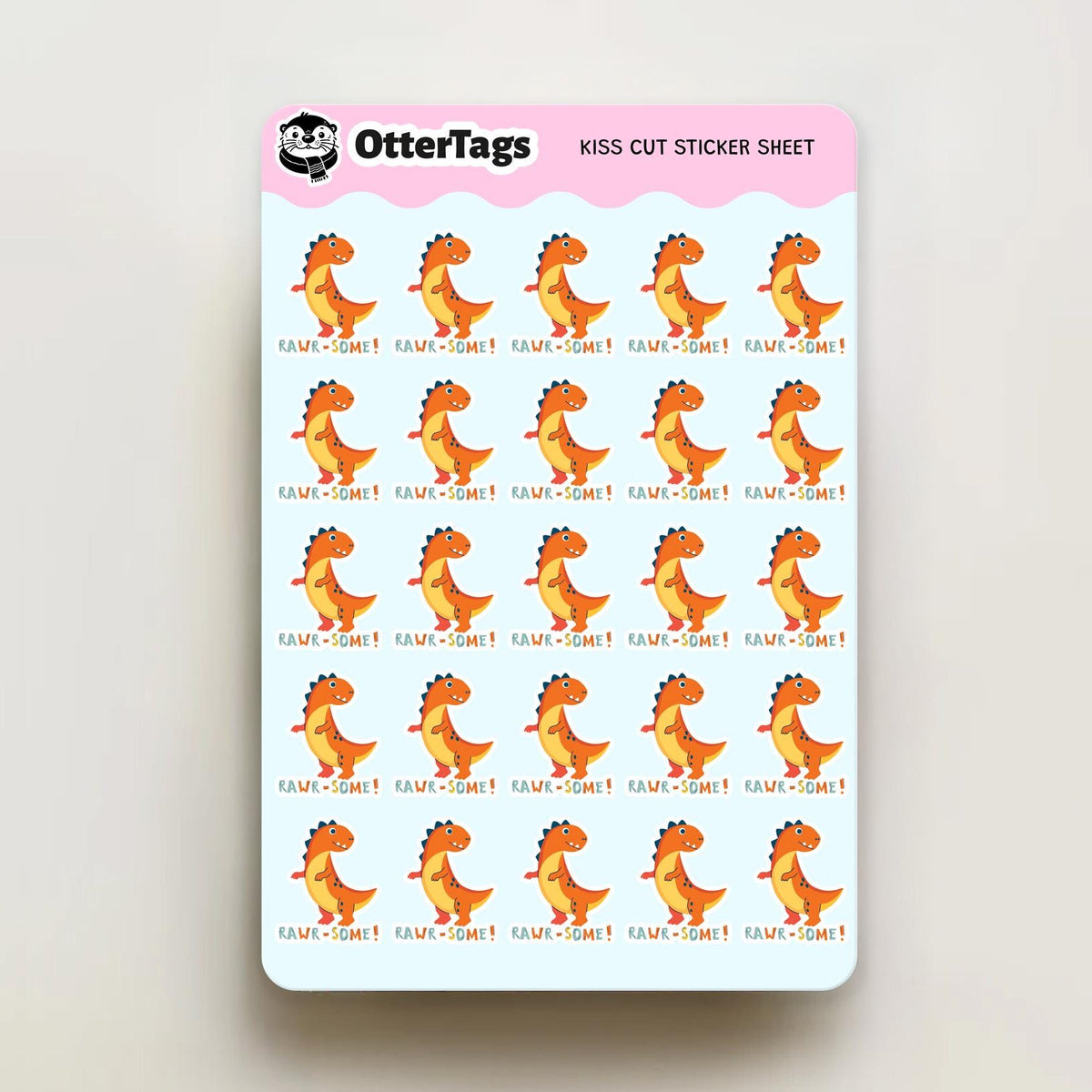 Rawr-some mini sticker sheet, fun reward for teachers – view 4