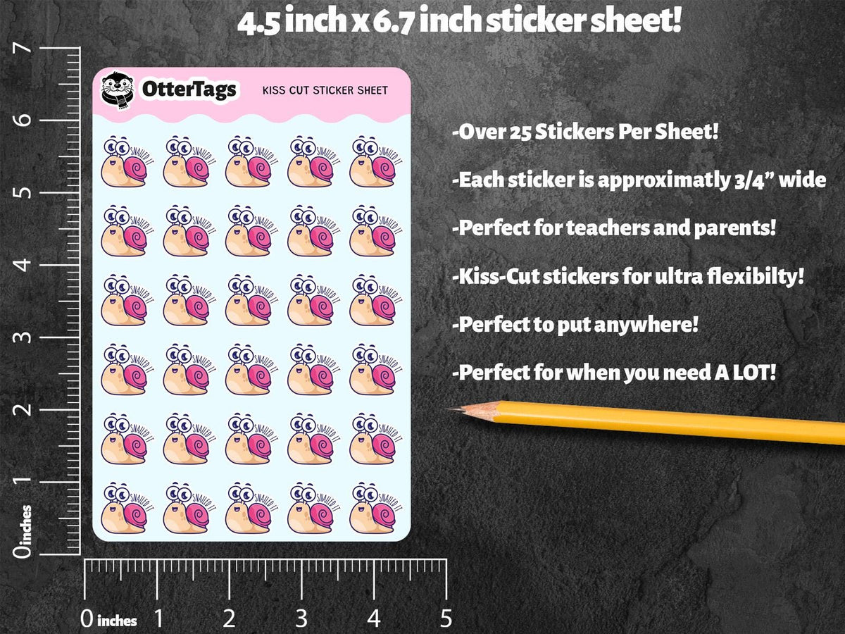 Snailed It mini sticker sheet, fun reward for teachers – view 3