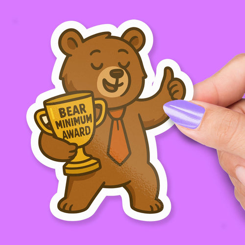 Bare Minimum Award Trophy sticker