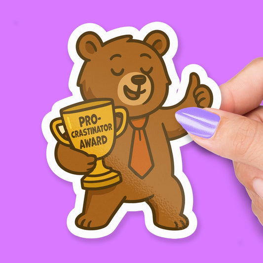 Procrastinator Award sticker