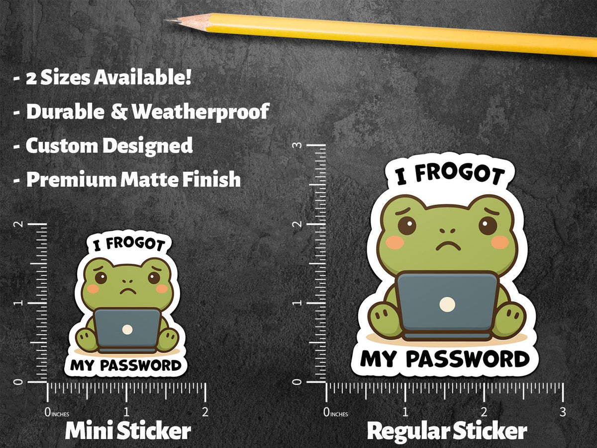 Frog sticker, and frog lovers – view 2