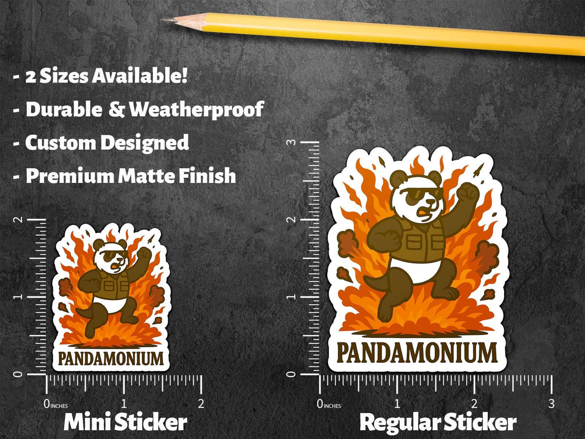 Panda Explosion sticker, movie fans – view 2