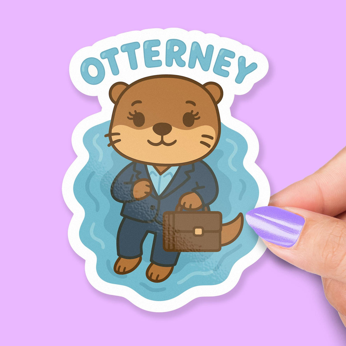 Attorney Otter sticker, attorneys & otter fans
