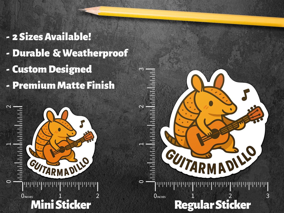 Armadillo Guitar sticker – view 2