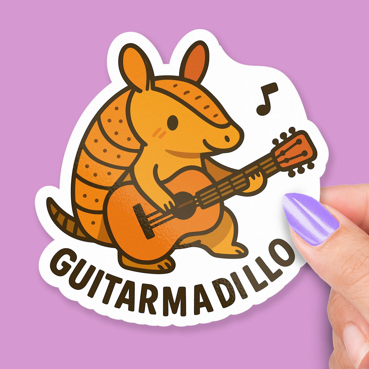 Armadillo Guitar sticker