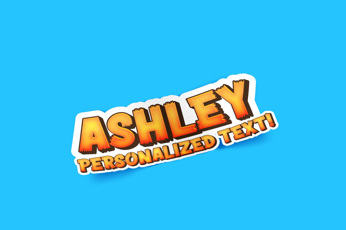 Personalized Horror Name sticker – view 4