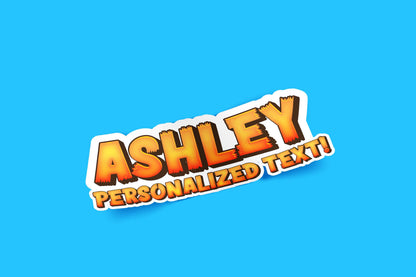 Personalized Horror Name sticker – view 4