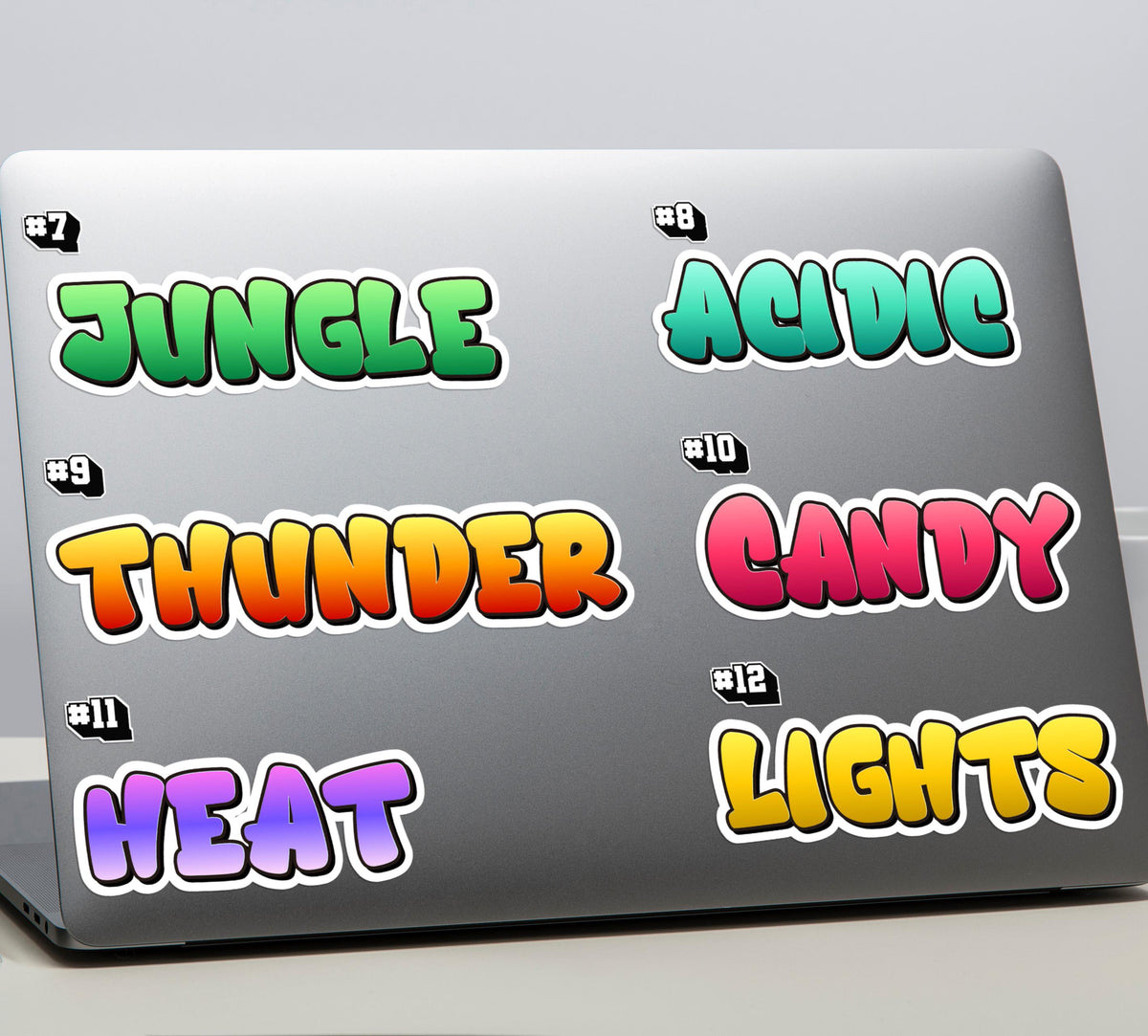 Personalized Graffiti Name sticker, urban spray text – view 2