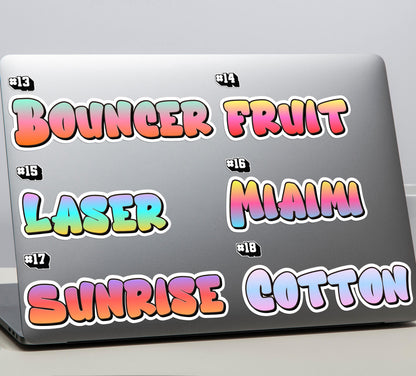 Personalized Graffiti Name sticker, urban spray text – view 3