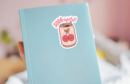 Soda-lightful sticker, so delightful soda can with cherries – view 3