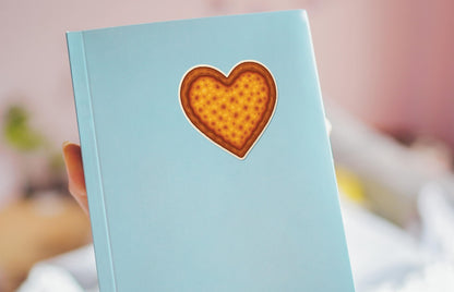 Heart Pizza sticker, cute cheese pizza love pun – view 4