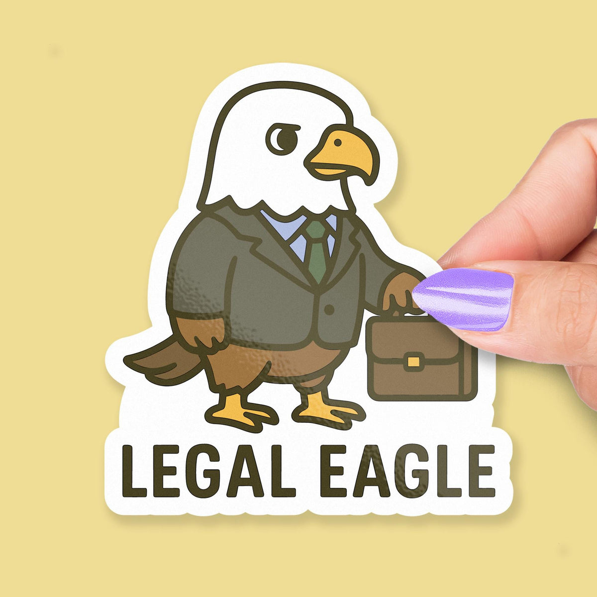 Legal Eagle sticker, funny lawyer pun – view 2