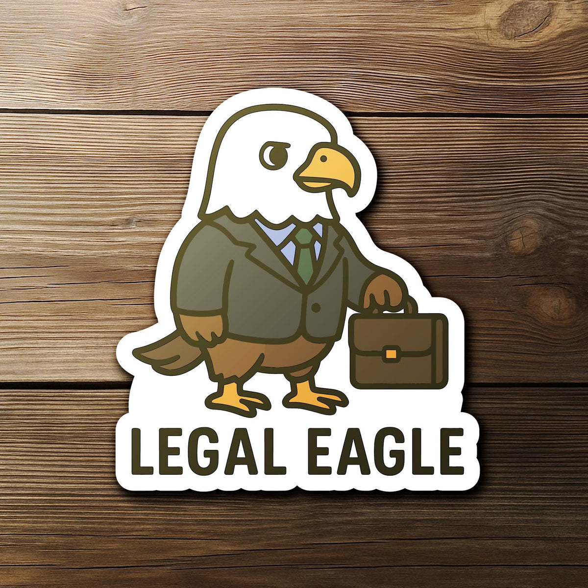 Legal Eagle sticker, funny lawyer pun