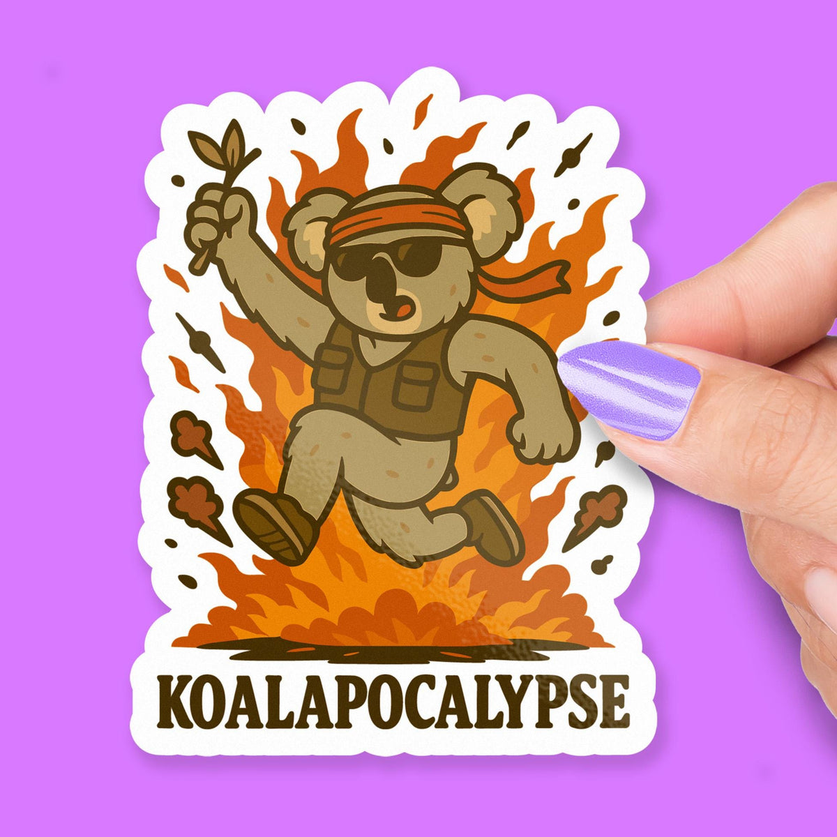 Koala Explosion sticker
