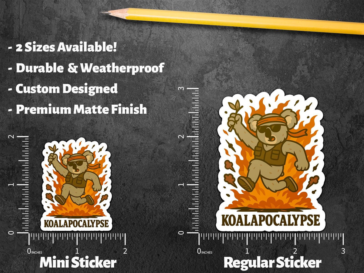 Koala Explosion sticker – view 2