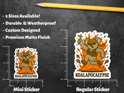 Koala Explosion sticker – view 2