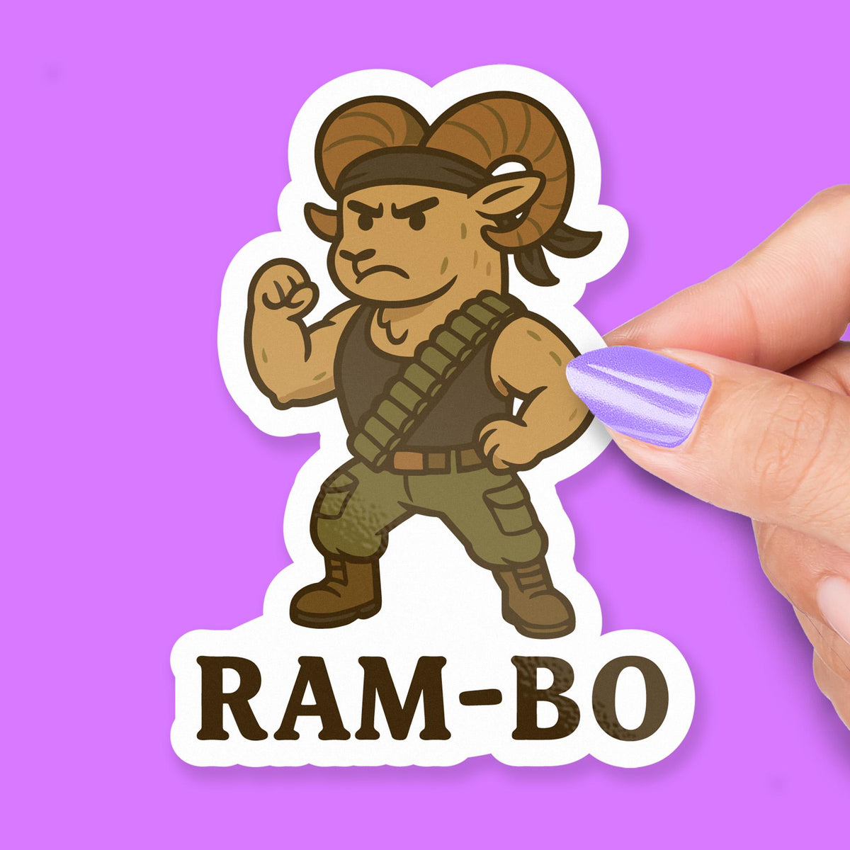 Ram Action Hero sticker, ram lovers