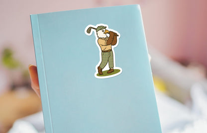 Eagle Golfing sticker, animal lovers – view 3