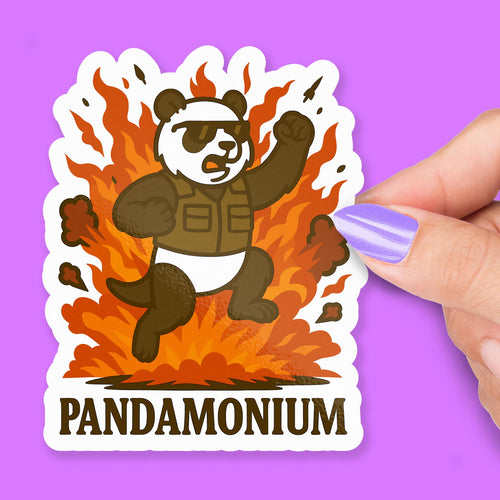 Panda Explosion sticker, movie fans