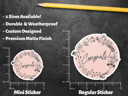 Congrats sticker, weddings & special celebrations – view 2