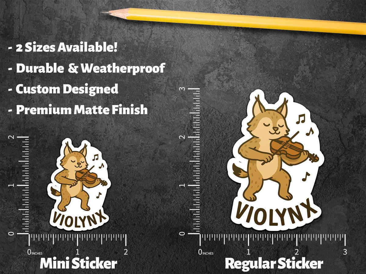 Lynx Violin sticker, orchestra kids & music teachers – view 2