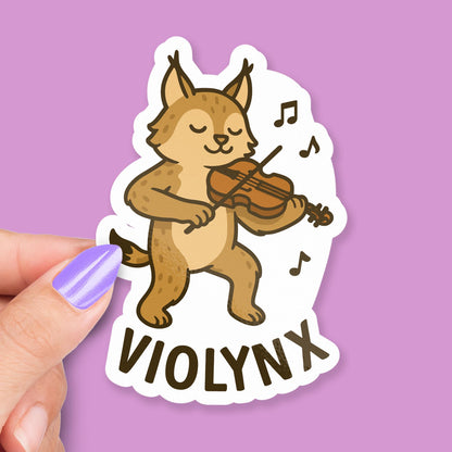 Lynx Violin sticker, orchestra kids & music teachers