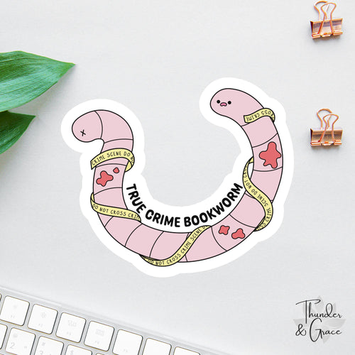 True Crime Reader sticker