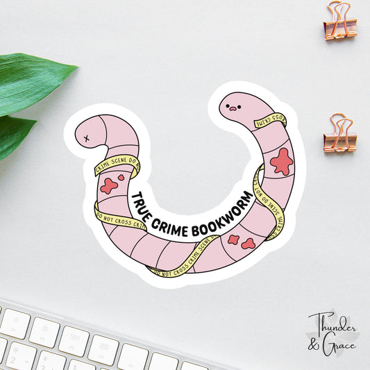 True Crime Reader sticker