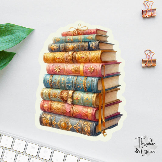 Stack of Books sticker