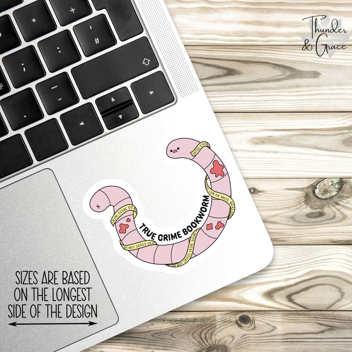 True Crime Reader sticker – view 2