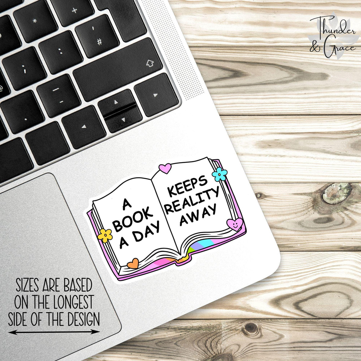 A Book a Day Keeps Reality Away sticker – view 2