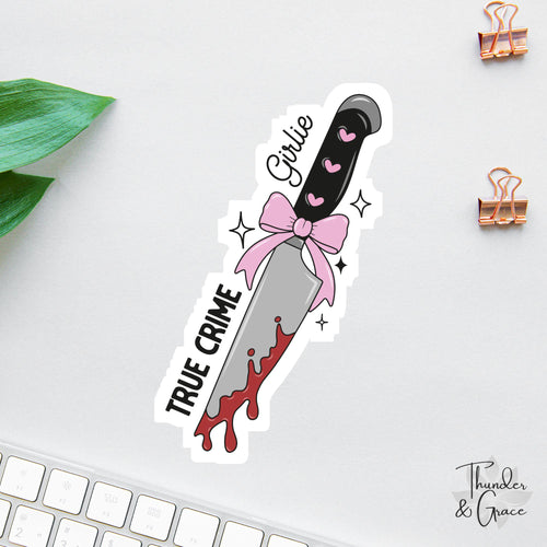 True Crime Girlie sticker