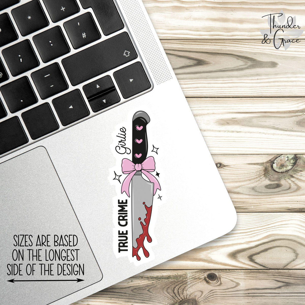 True Crime Girlie sticker – view 2